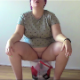 A fat, Polish girl takes a shit and a piss while sitting on a bucket and then shows us her finished product. Poop action is visible inside of the transparent bucket. 720P HD. Over 3.5 minutes.